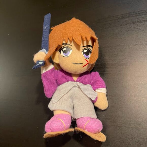 Himura Kenshin AB766 Rurouni Kenshin Banpresto 1996 Plush 8" Toy Doll Japan - Picture 1 of 4
